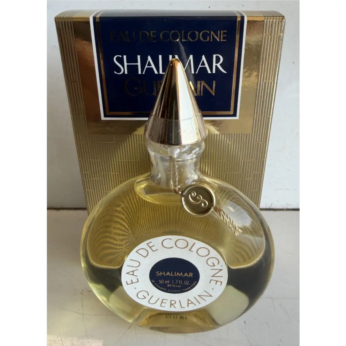 Nos Shalimar Eau De Cologne By Guerlain 1.7oz / 50mL Splash On