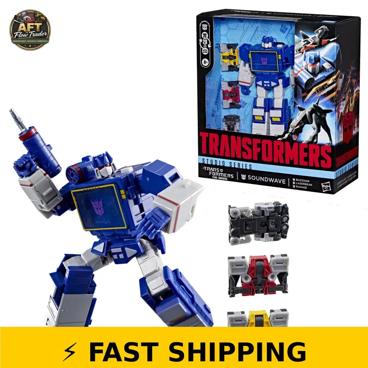 Transformers Leader Class Soundwave Action Figure 6.5-Inch