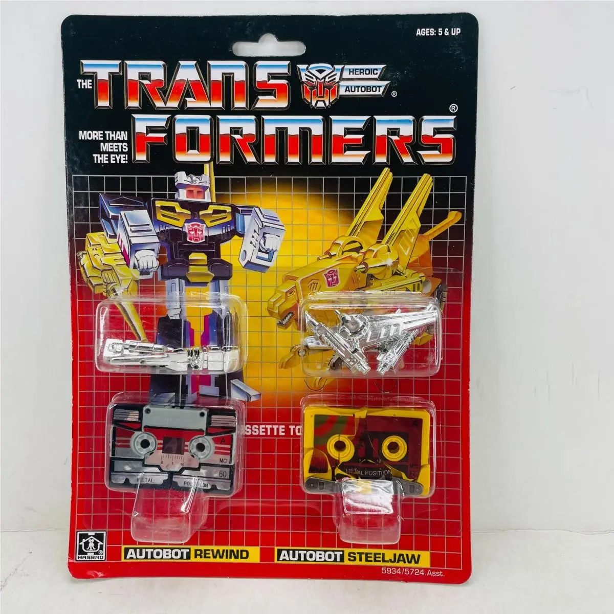 Transformers G1 Reissue Autobot Rewind Steeljaw Action Figure Toy