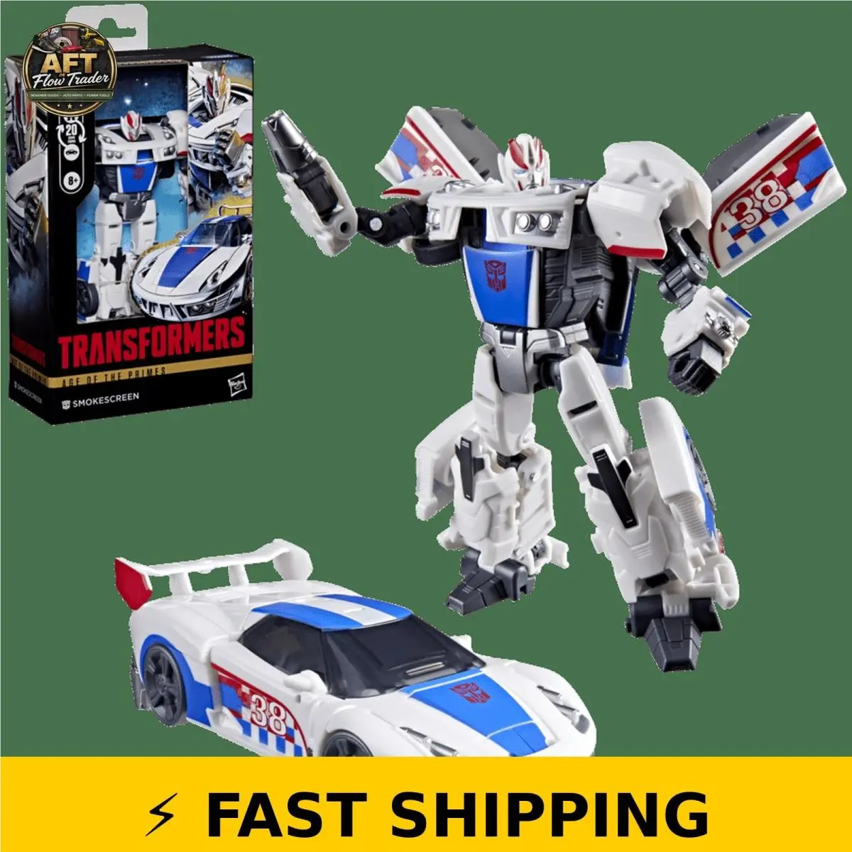 Transformers Smokescreen Action Figure 5.25-Inch Deluxe Class