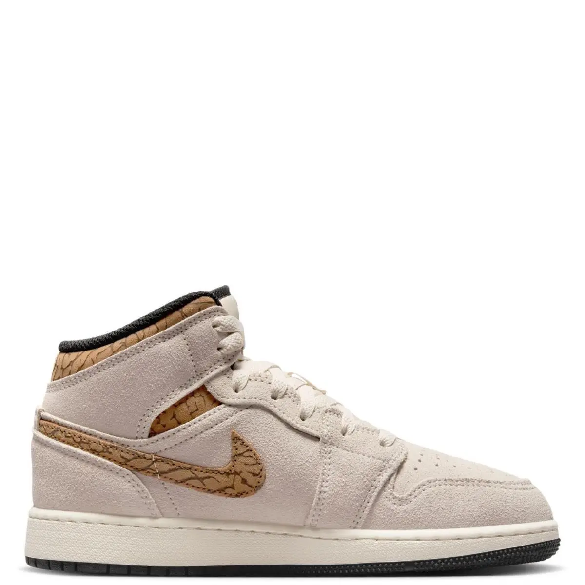 Nike Air Jordan 1 Mid SE DZ5369-102 Kids 7 Orewood Brown Lifestyle Shoe HTAT1324