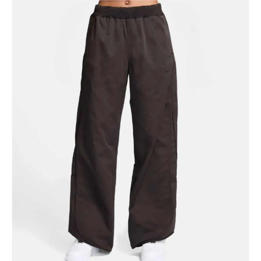 Nike Women`s Mid-rise Twill Tracksuit Bottoms Velvet Brown HM9054-220 k