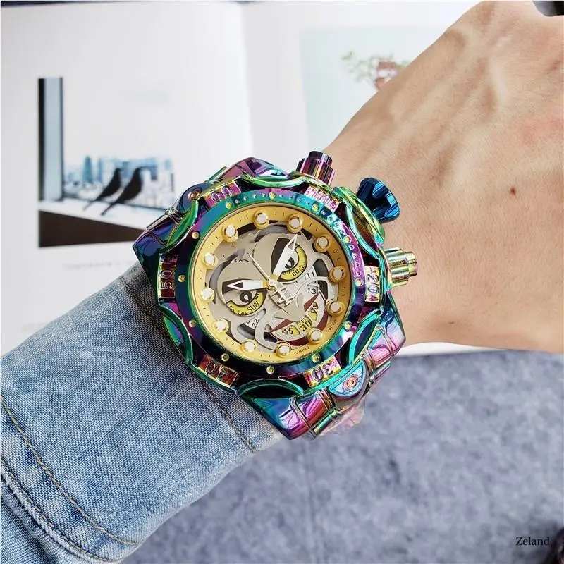 Invicta watch - Invicta Reserve - Reserve - Dial: Gold, Multicolor, Band: Gold, Multicolor, Bezel: Gold, Multicolor
