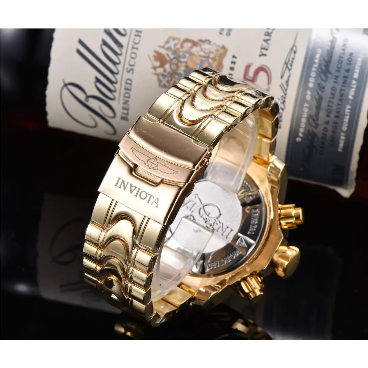 Invicta watch - Invicta Reserve - Reserve - Dial: Gold, Multicolor, Band: Gold, Multicolor, Bezel: Gold, Multicolor