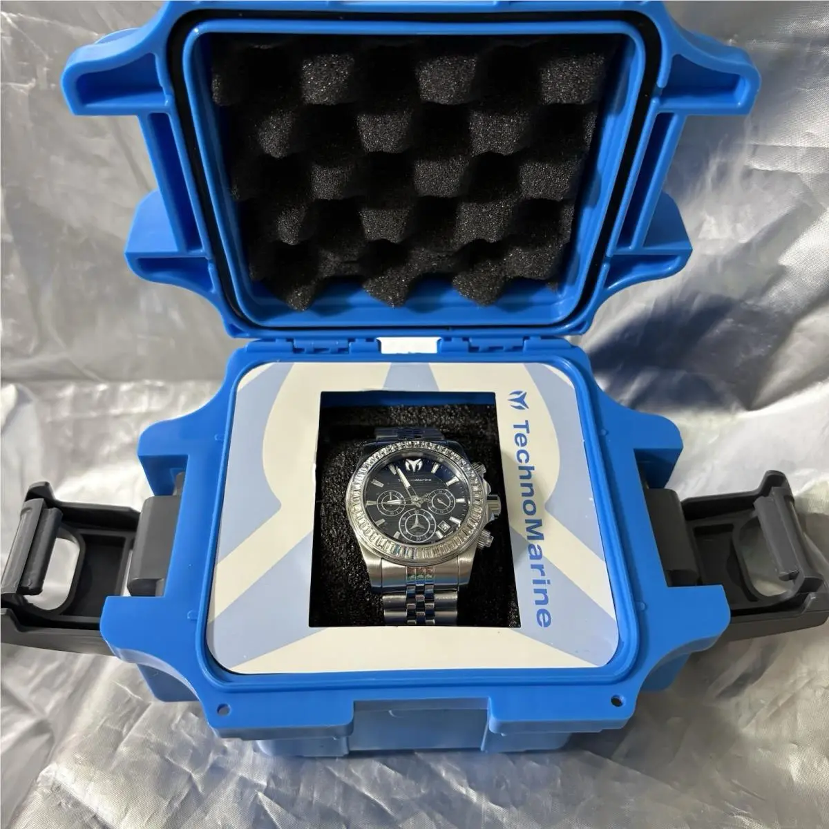 Invicta Technomarine Manta Ray Watch - 42mm Steel Silver Blue TM-222017