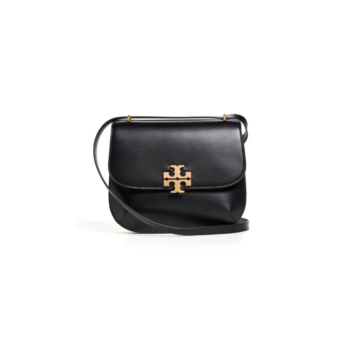 Tory Burch Eleanor Slim Saddlebag Black One Size