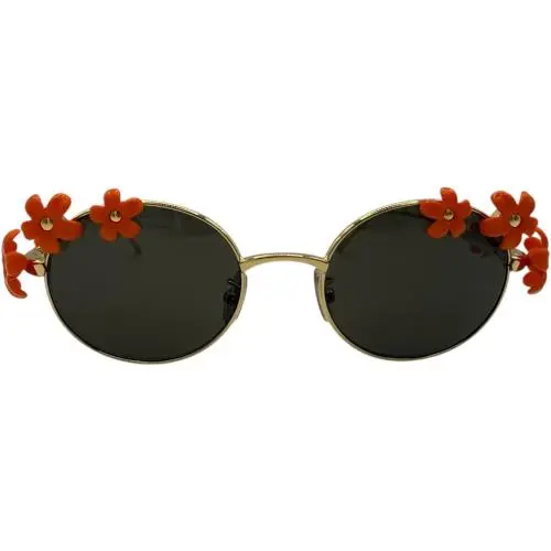 Loewe Daisy Field Oval LW40173U LW 40173U 30F Gold/red Sunglasses 51-20-140
