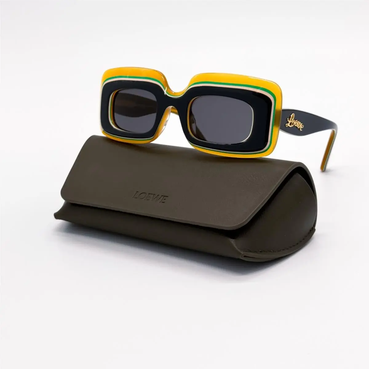 Loewe LW40139U 20A Black Yellow Unisex Sunglasses