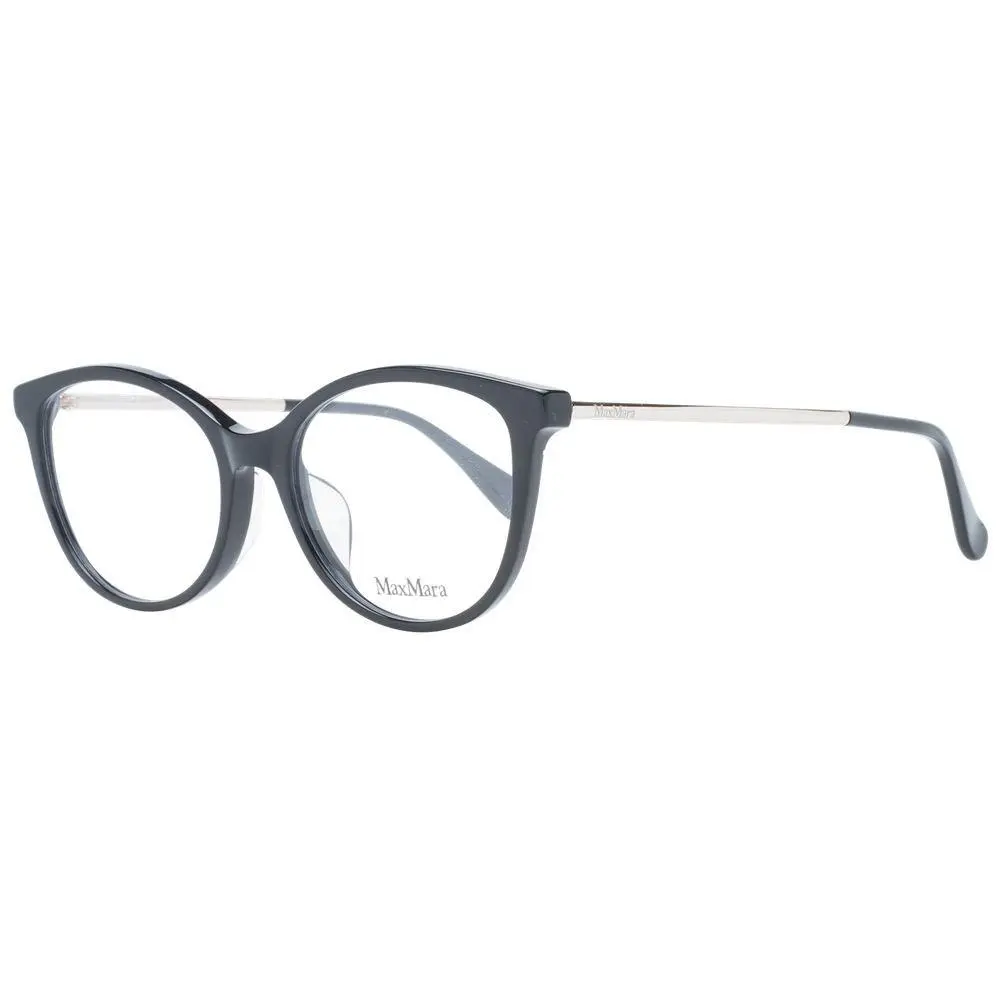 Max Mara Black Metal Plastic Glasses Frames