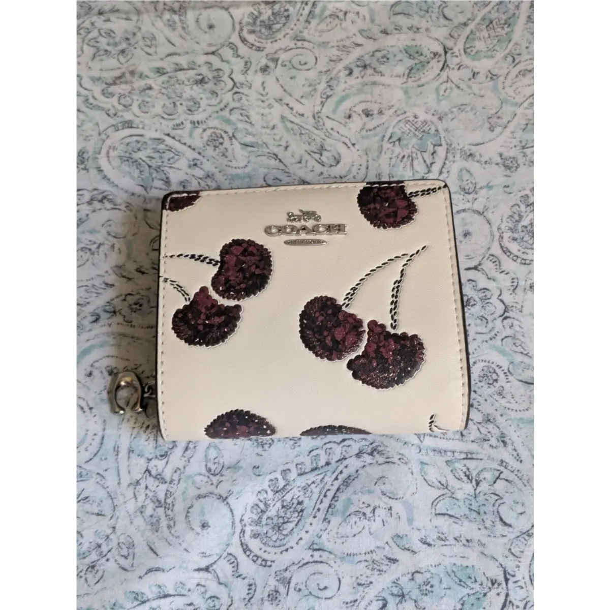 Coach Cherry Snap Wallet