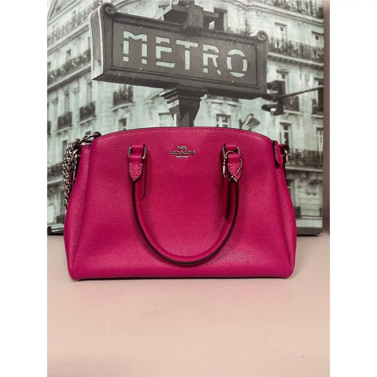 Coach F28977 Minii Sage Carryall In Cerise Svajn