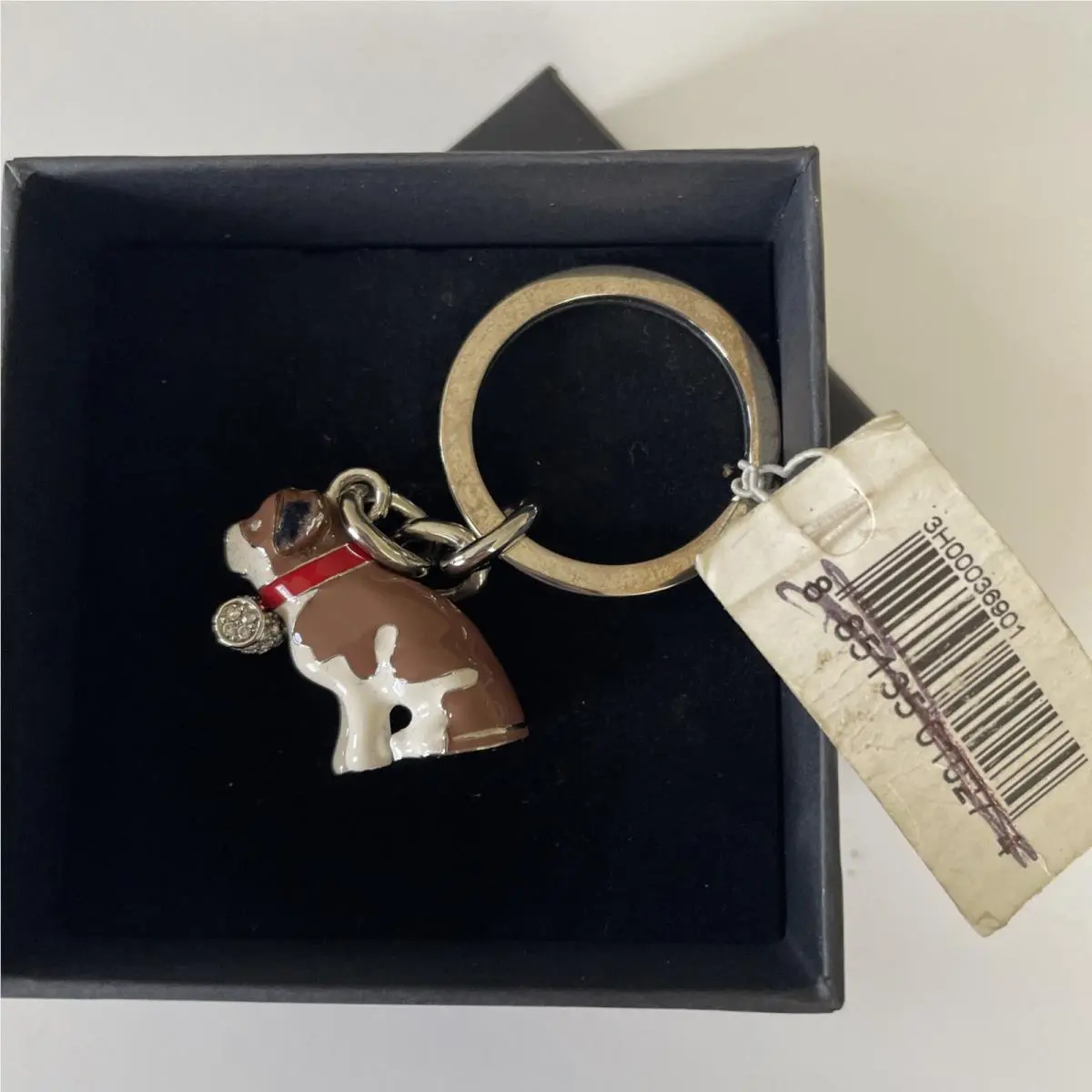 Vintage Coach St. Bernard Dog Purse Charm Keycha