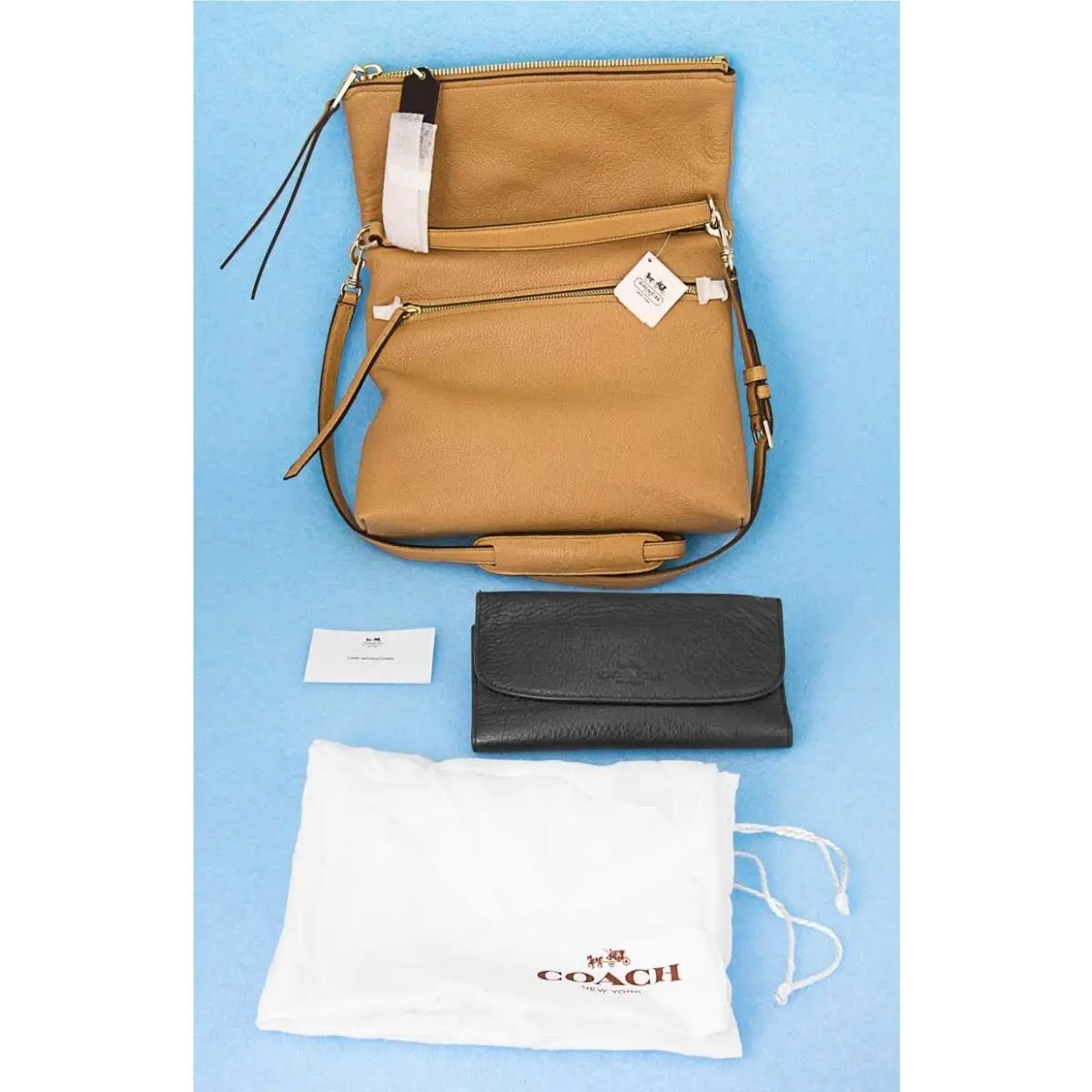 Coach 32504 Leather Medium Urbane Crossbody Shoulder Hand Foldover Bag