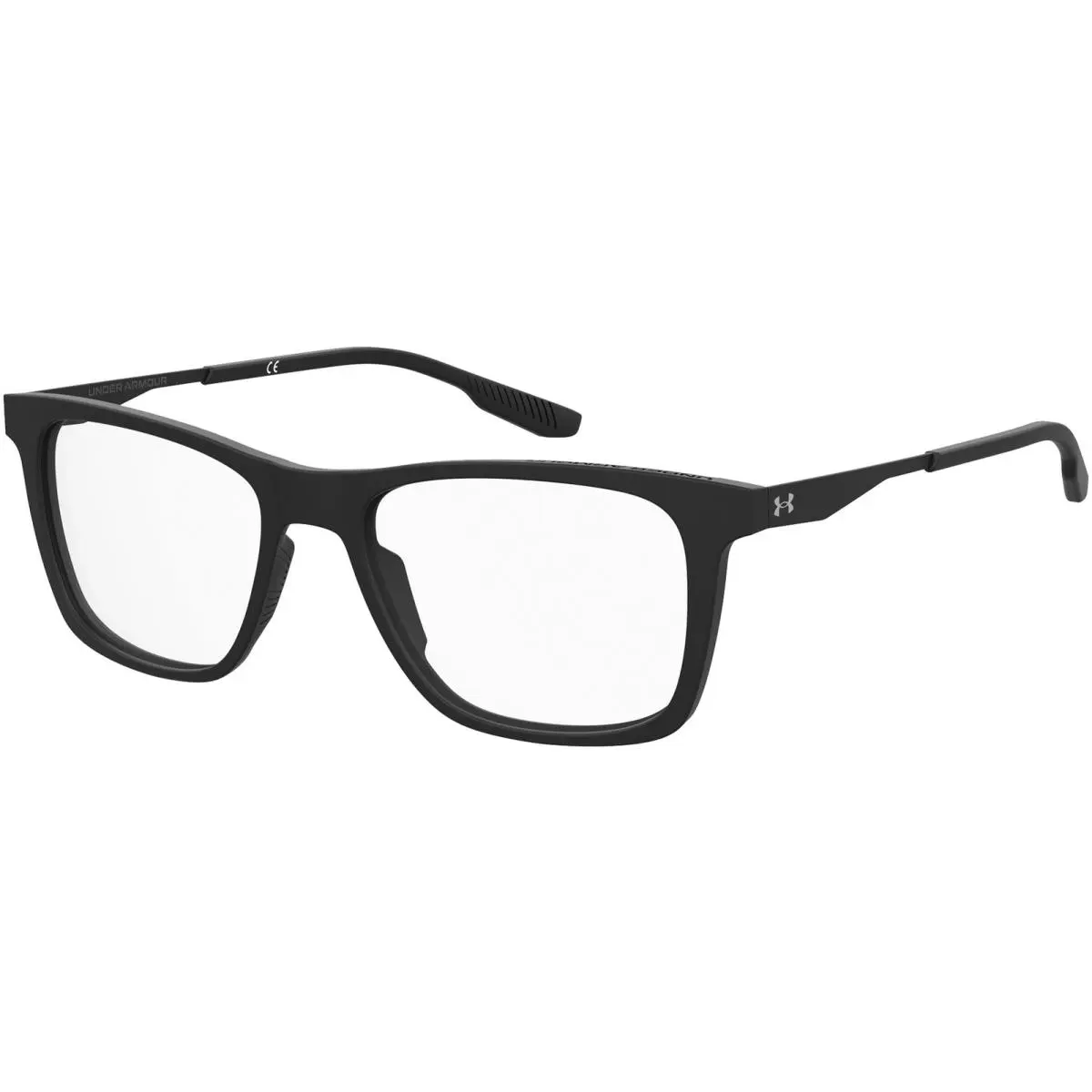 Under Armour Matte Black Square Eyeglass Frames w/ Steel Hinges - UA5040 0003 52