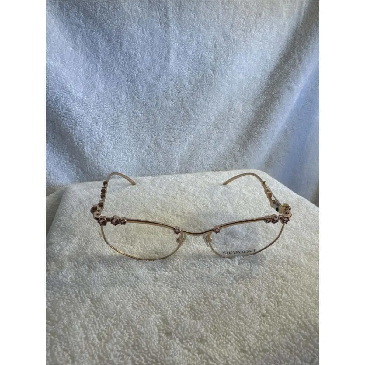 SK 1015 4014 Rose Gold Eyeglasses 55-19-140 Rose Gold by Swarovski