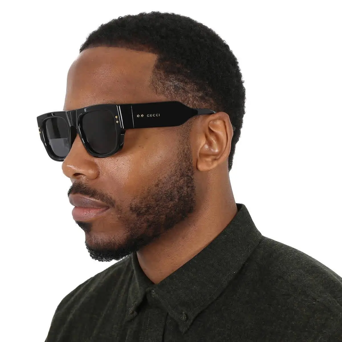 Grey Square Men`s Sunglasses GG1262S 001 54 GG1262S 001 54 by Gucci