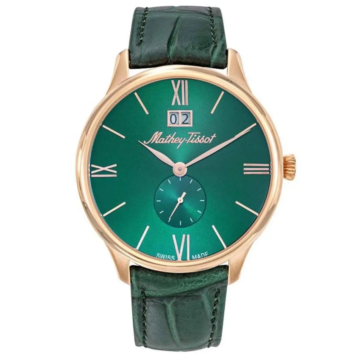 Tissot Men`s Edmond Green Dial Watch - H1886QPV
