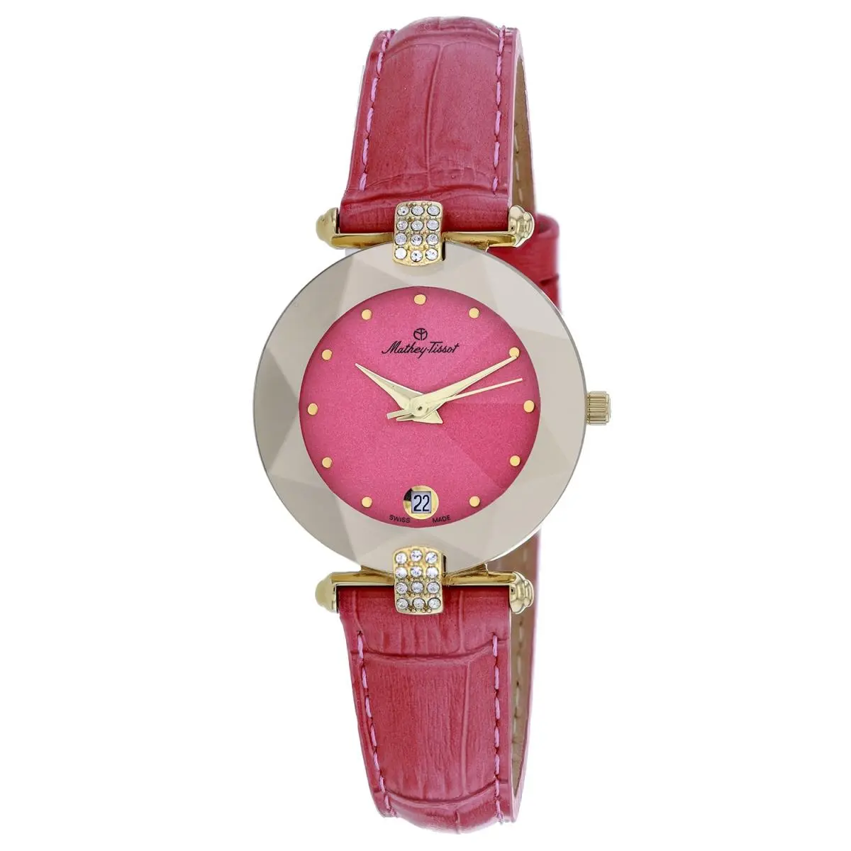 Mathey  Women`s Pyramide Pink Dial Watch - P317F by Tissot