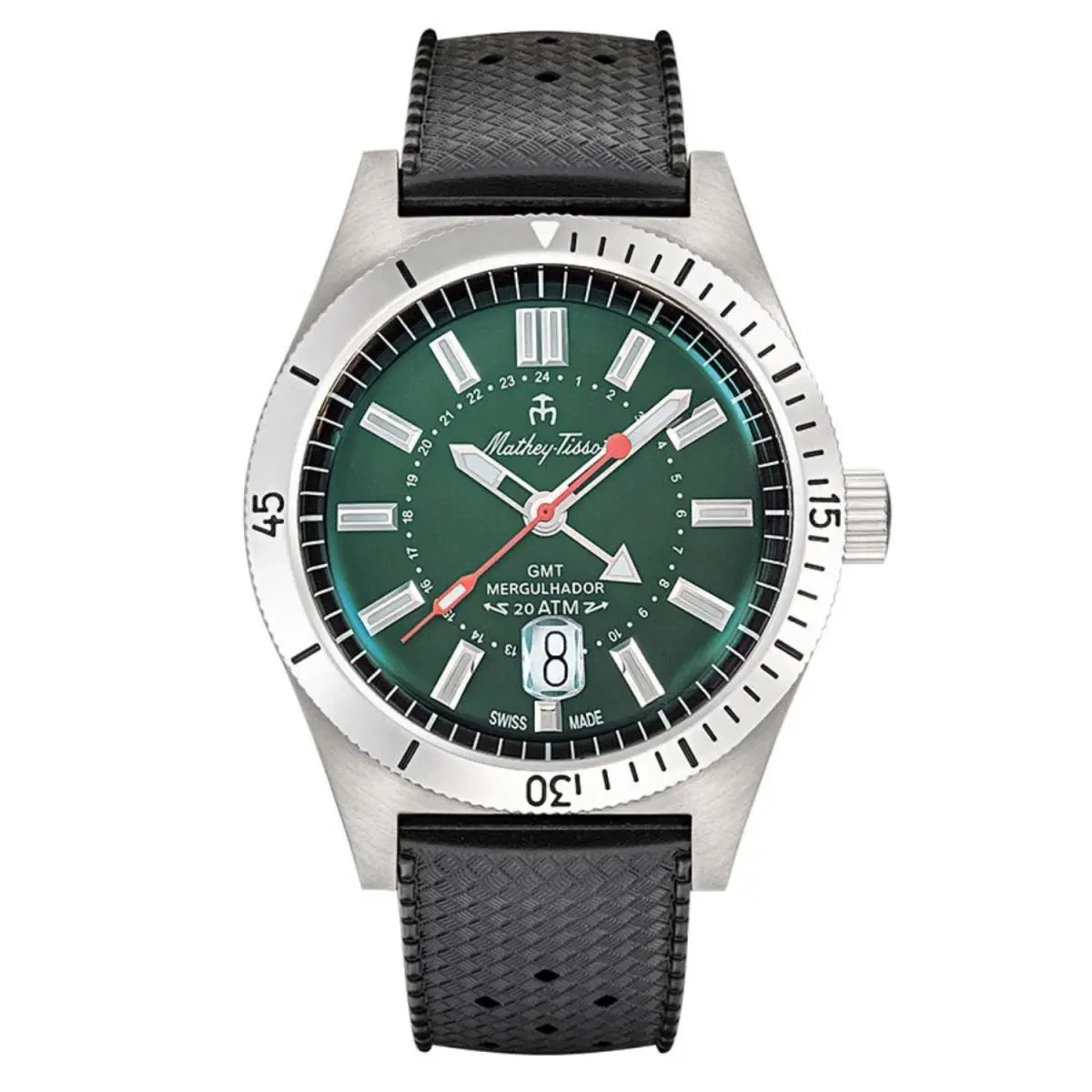 Tissot Men`s Mergulhador Green Dial Watch - Mrgav