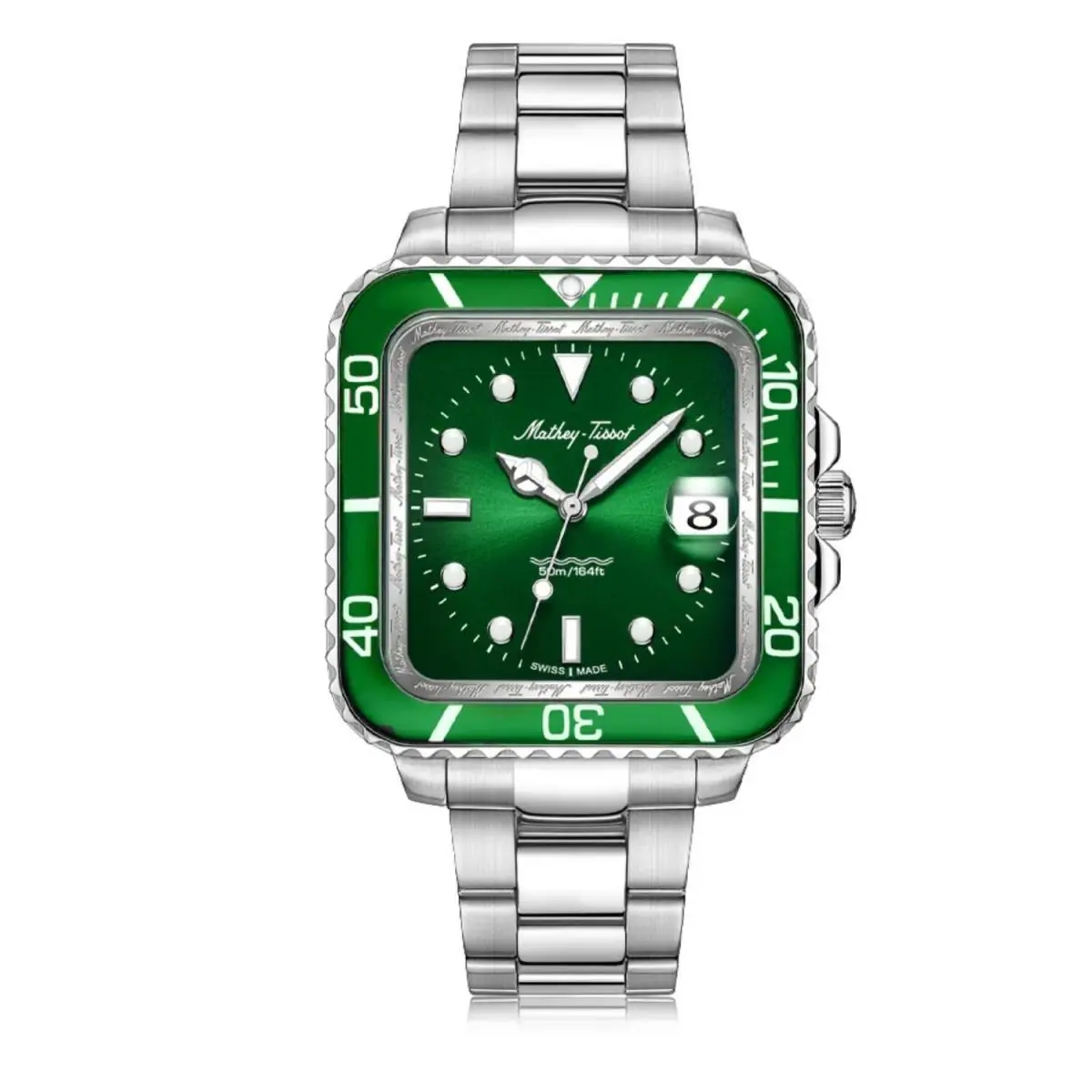 Tissot Men`s Mathy Green Dial Watch - H902QAV
