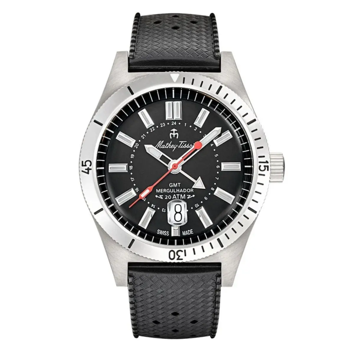 Tissot Men`s Mergulhador Black Dial Watch - Mrgan