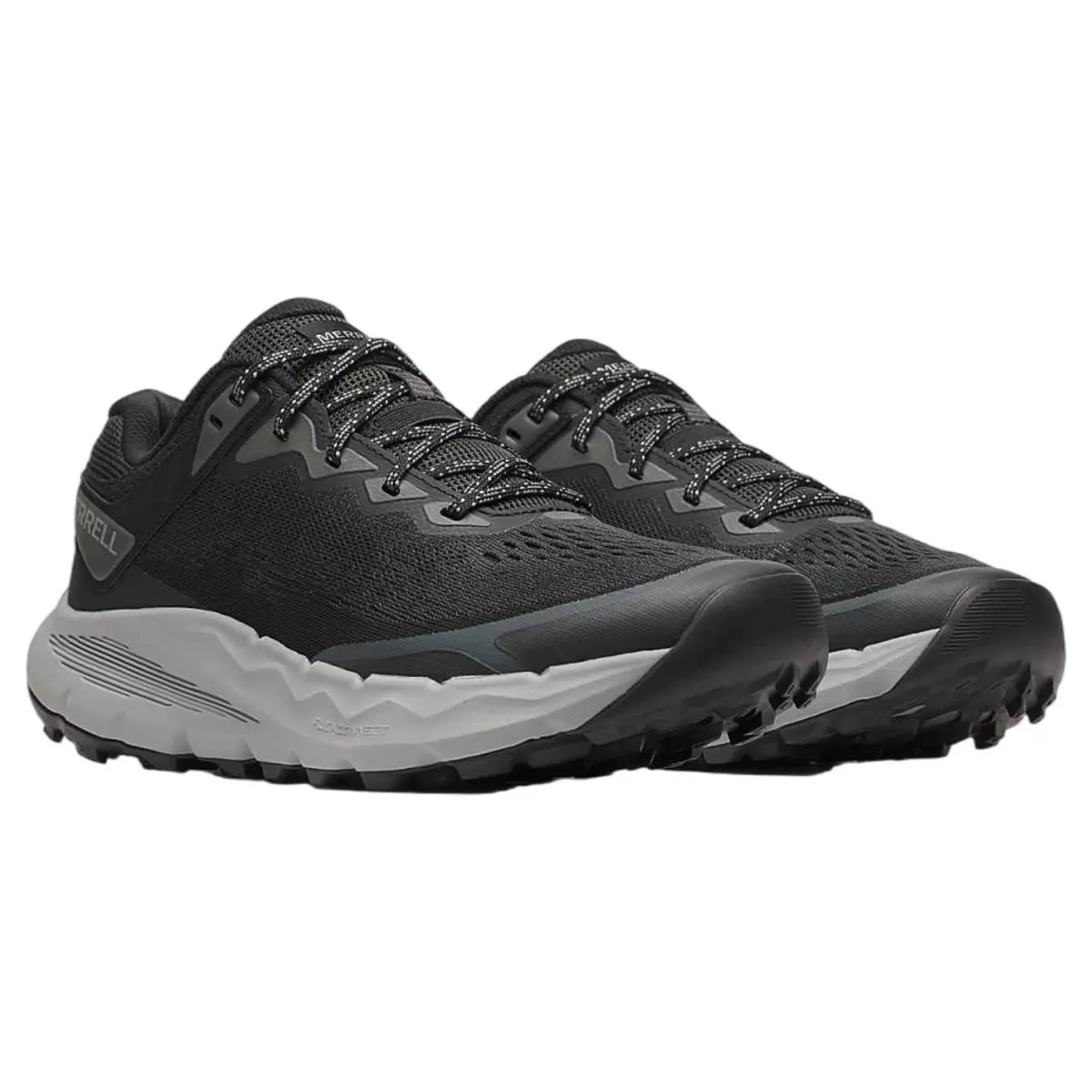 Merrell Nova 4 J068407 Sneakers Men`s Black Lace Up Trail Running Shoes MEW1341
