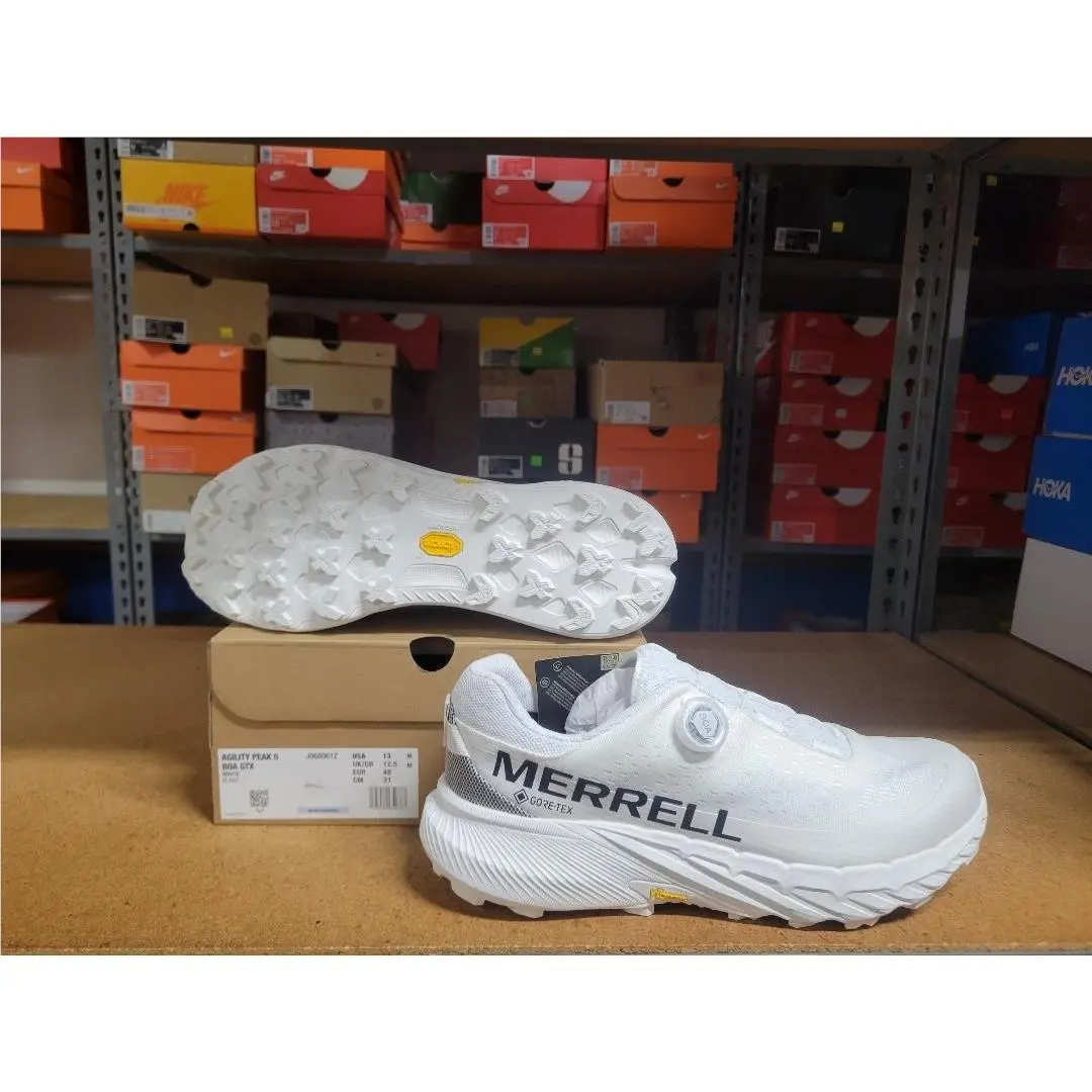 Merrell Agility Peak 5 Boa Gtx Men Shoes J068061Z White Size 13