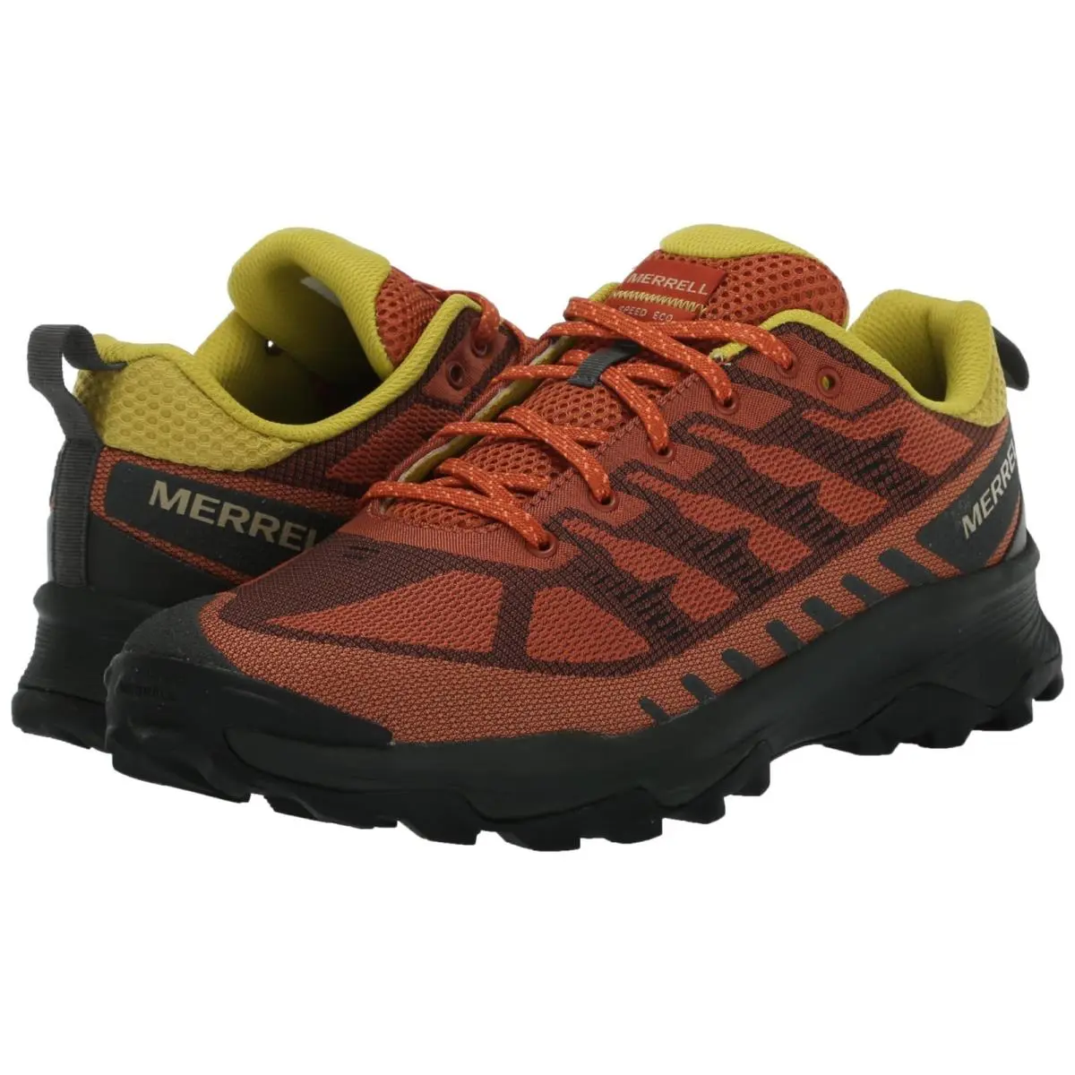 Merrell Speed Eco J037687 Sneakers Men`s US 8.5 Orange Black Hiking Shoes HAM718