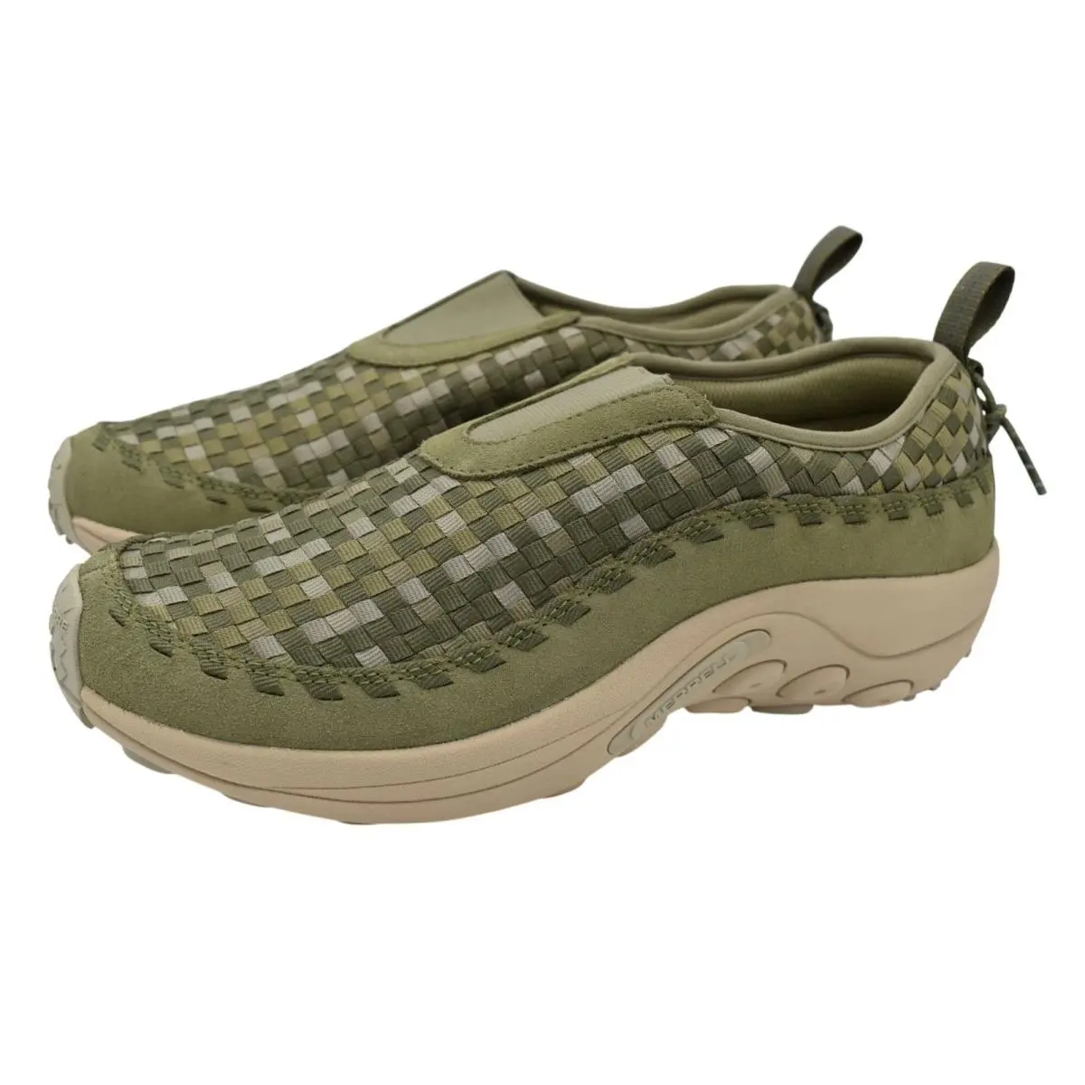Merrell Mens Size 11 Jungle Moc Evo Woven SE Drab Leather Shoes