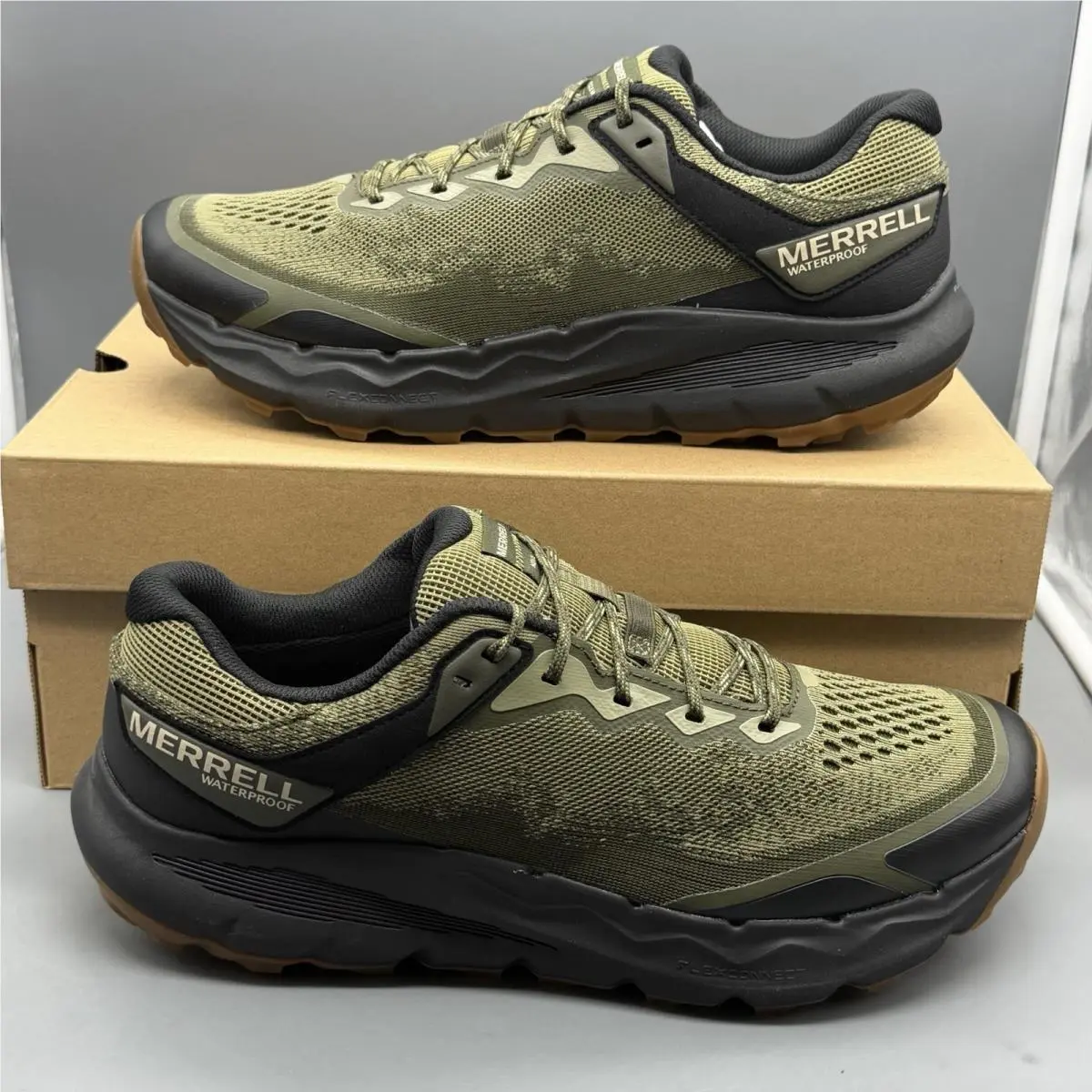 Merrell Nova 4 Waterproof Men’s 11 W Wide Hiking Outdoor Shoes Green J068397W