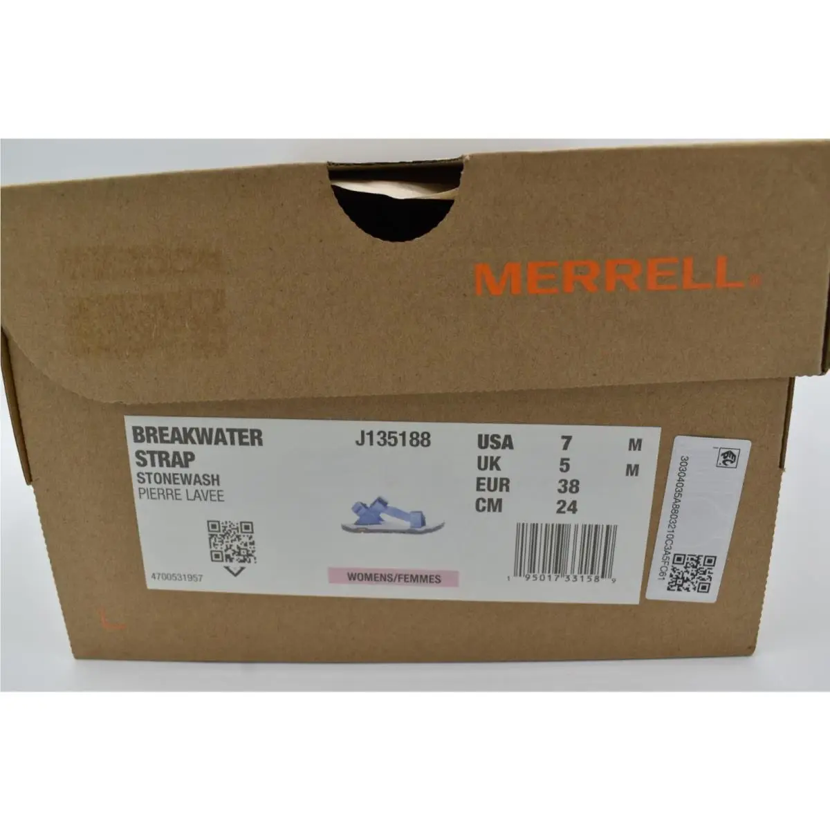 Merrell shoes - Merrell Breakwater Stonewash - Breakwater Stonewash - J135188 - Blue (UPC: 195017331589) 10