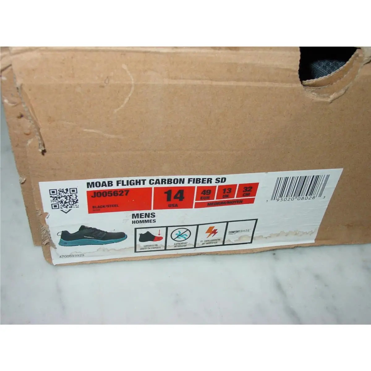 Merrell shoes - Merrell Flight Carbon Fiber SD - J005627 - Steel (UPC: 195020080283) 0