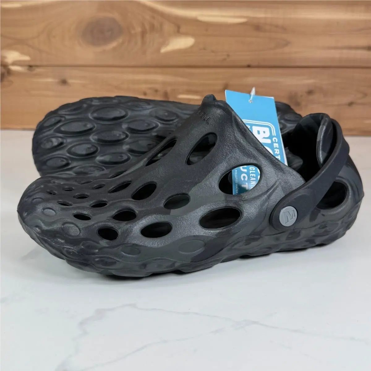 Merrell Hydro Moc Black Marble Water Shoes Clogs Women`s 7 M Summer
