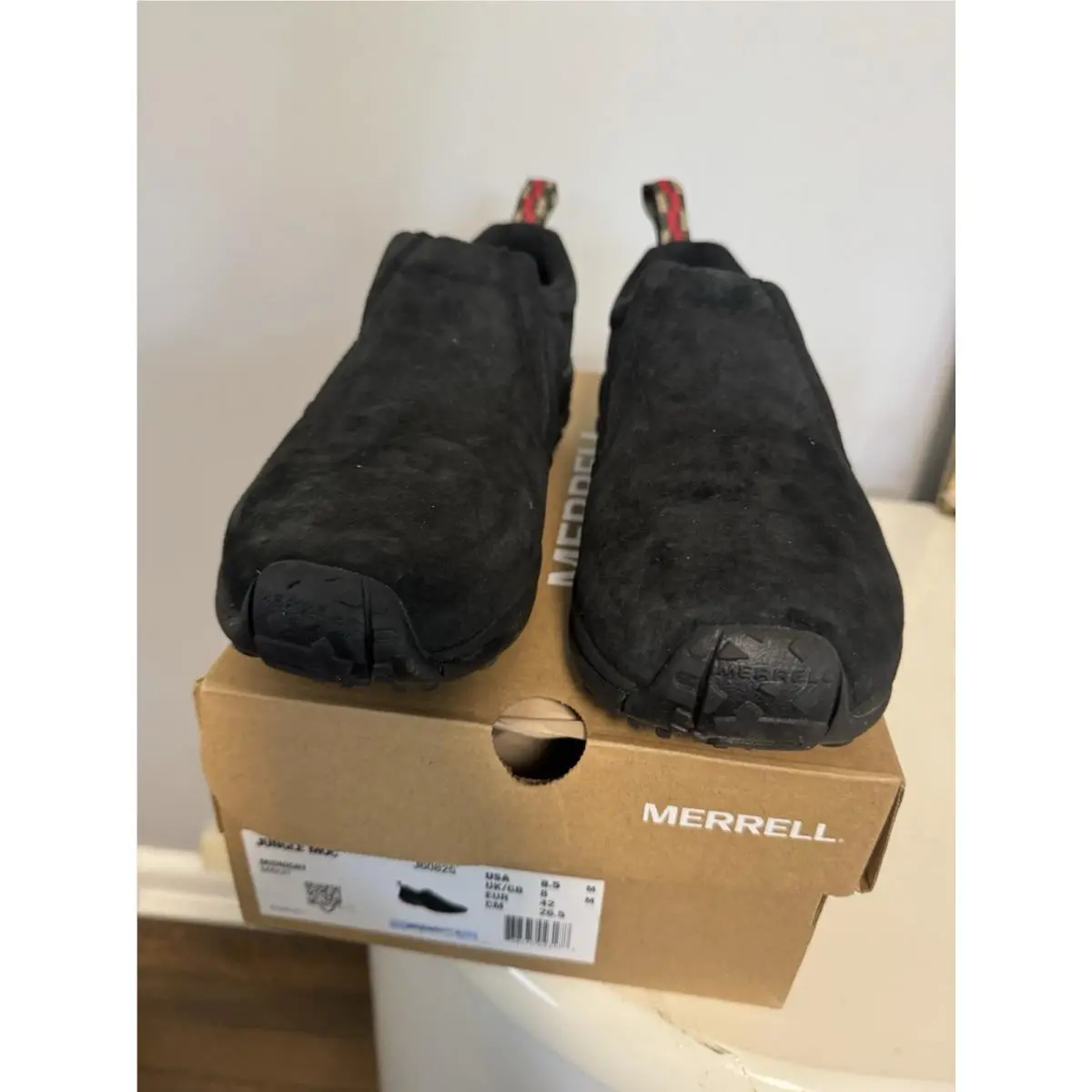 Merrell Shop Merrell Men`s Jungle Moc Casual Shoes - Black Size 8.5