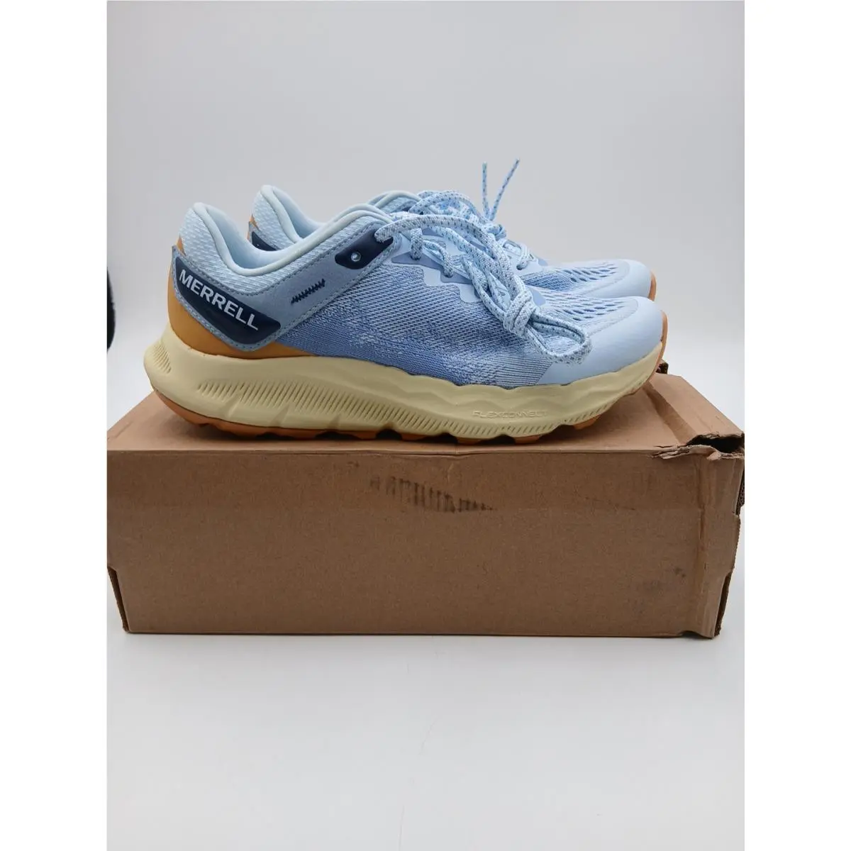 Merrell Antora 4 Ice Blue Trail Sneaker Shoe Women`s Size 7 J3-A2