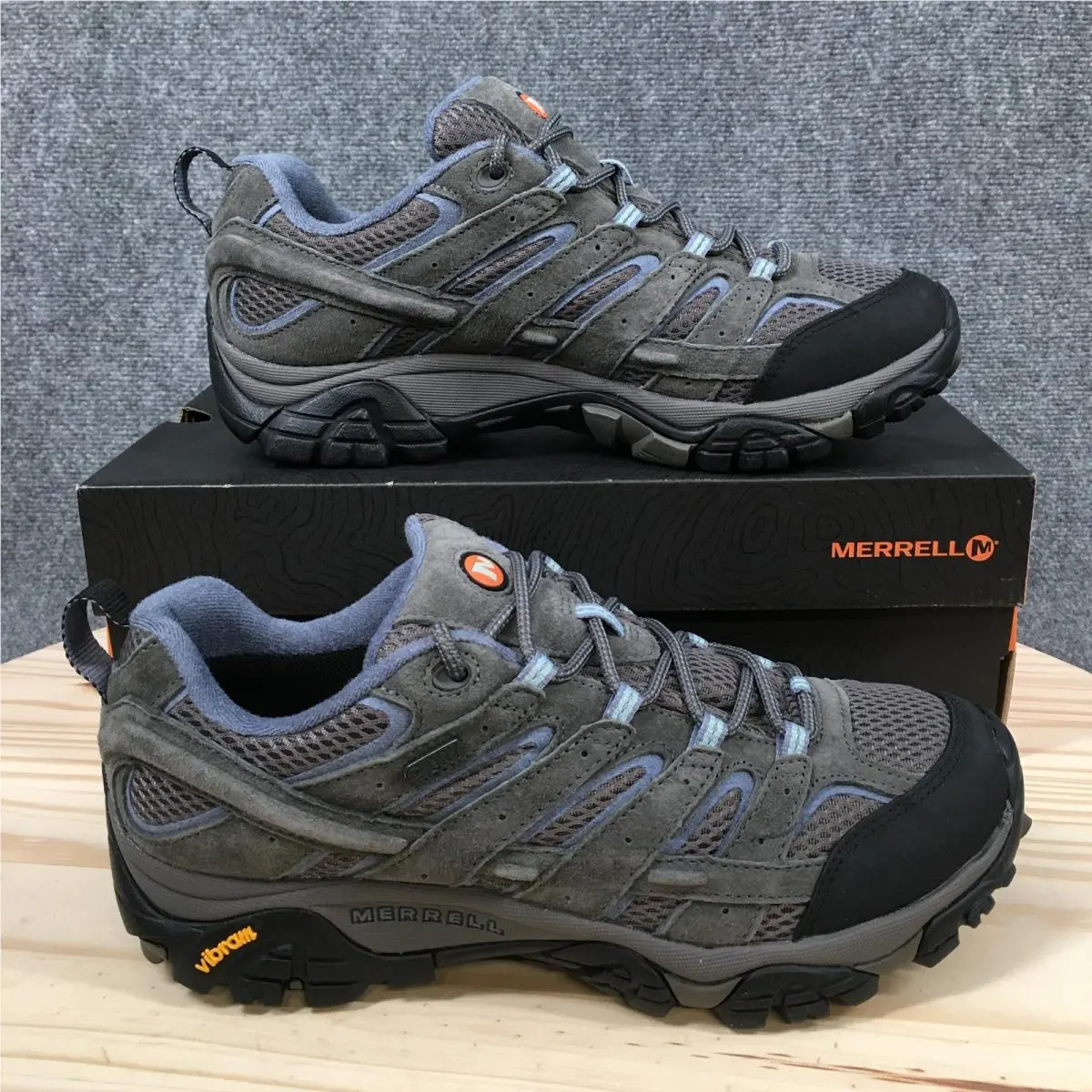 Merrell Moab 2 Shoes Womens 10.5 Athletic Sneakers J06026 Gray Suede Mesh