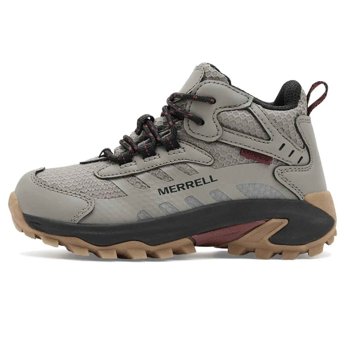 Merrell shoes - Moab Speed 2 Mid Waterproof (Little Kids/Big Kids) - Mk126A04 - Grey/Gunsmoke (UPC: 196562981519) 2