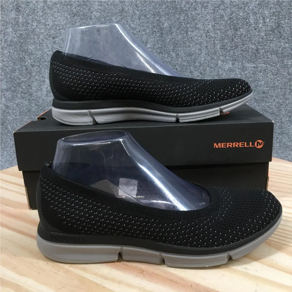 Merrell Zoe Sojourn Ballet Flats Womens 7.5 Black E-mesh Q2 Shoes J94552
