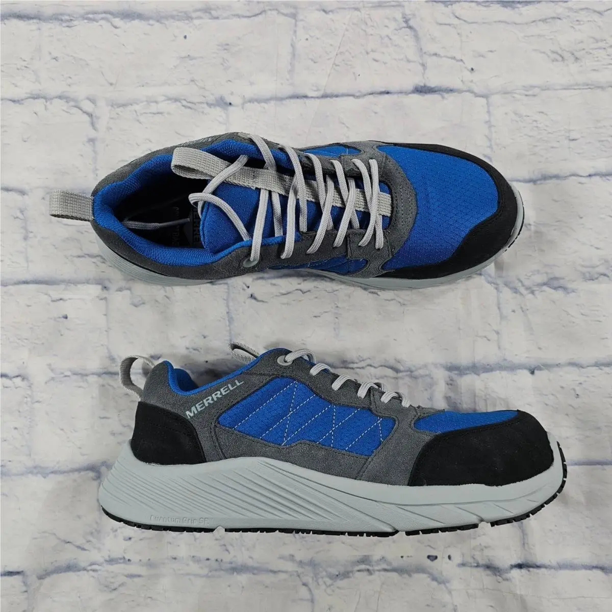Merrell Work Alpine Shoes Mens 9 Blue Grey J004623 Composite Toe Sneakers