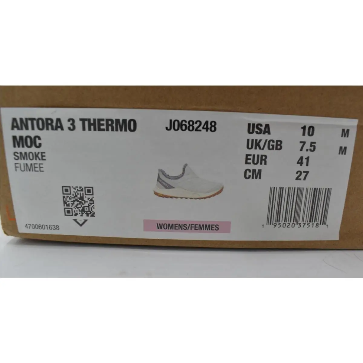 Merrell shoes - Merrell Antora 3 Thermo - Antora Thermo - J068248 - Gray (UPC: 195020375181) 11