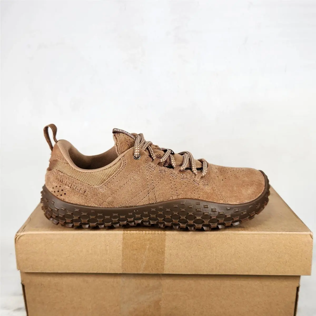 8 Wom - Merrell Wrapt - Tobacco Brown Suede Leather