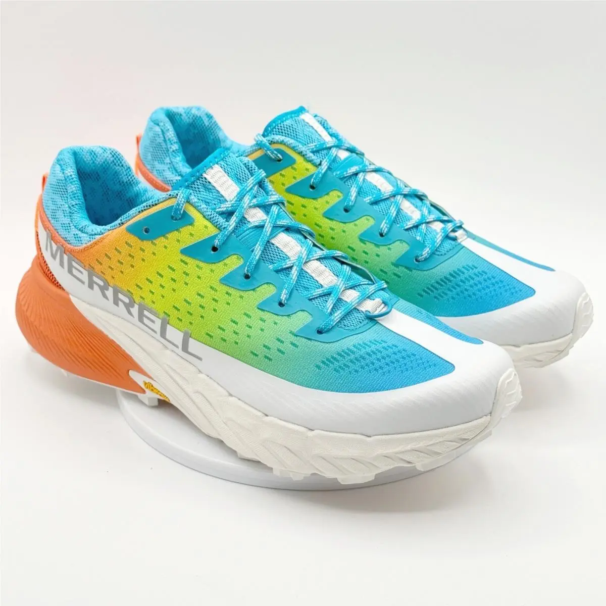 Merrell Agility Peak 5 Shoes Size 10 Mens Neon Rainbow J500547