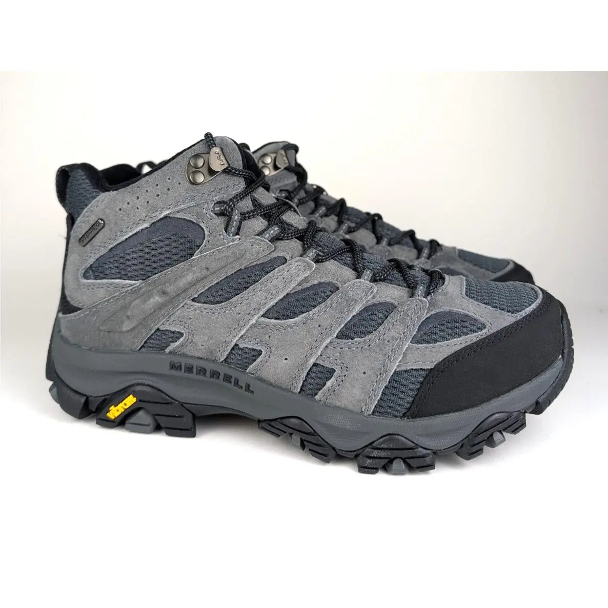 Merrell Moab 3 Mid Waterproof Mens Size 8.5W Hiking Shoes Granite/gray