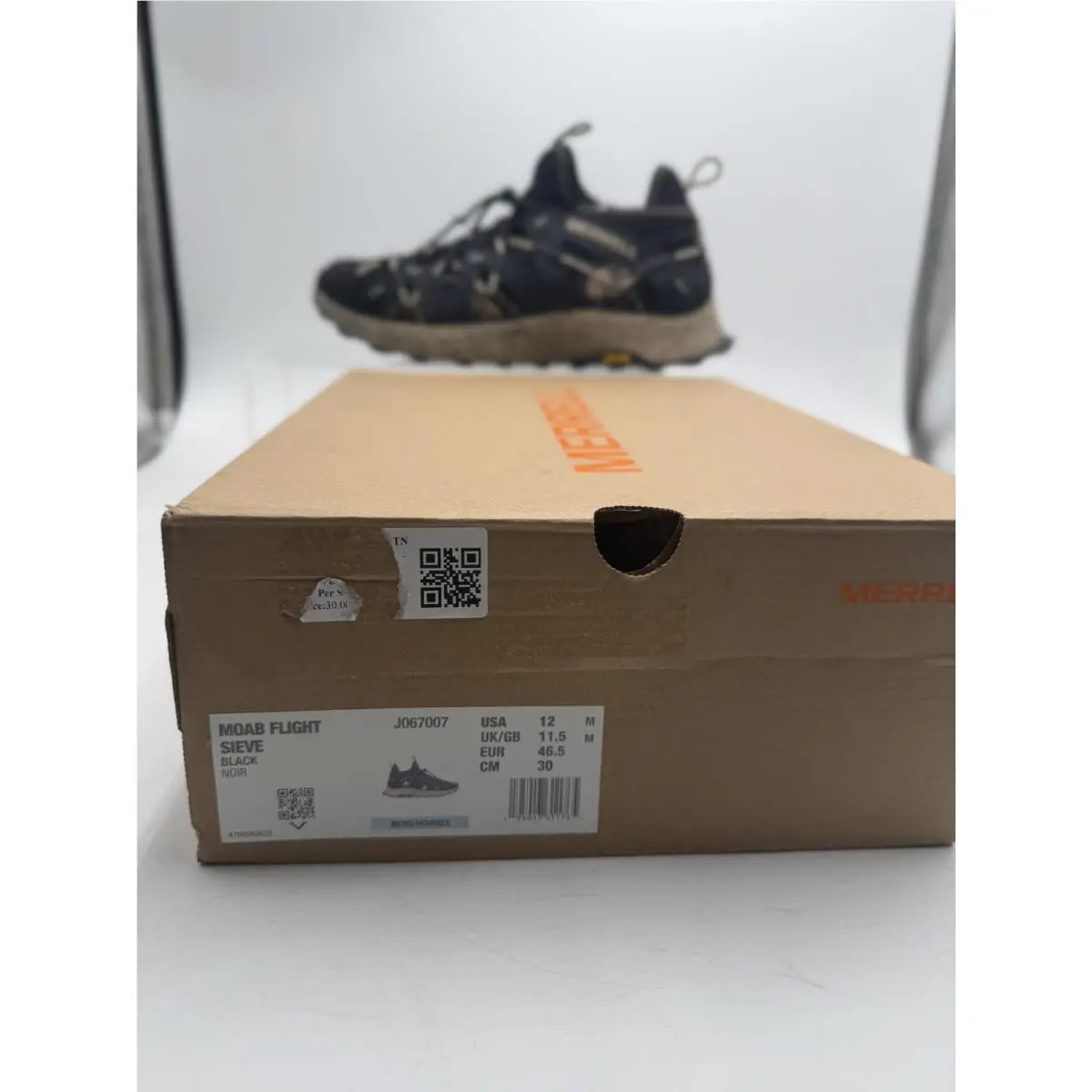Merrell shoes - Merrell Moab Flight Sieve - Moab Flight Sieve - J067105 - Black 0