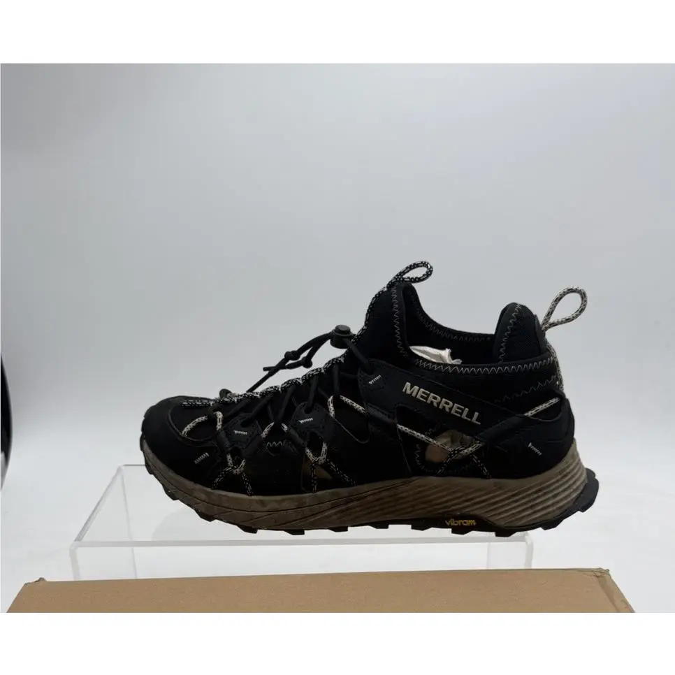 Merrell Men US 12 Moab Flight Sieve Black Sandal Style Shoes J067007 Vibram