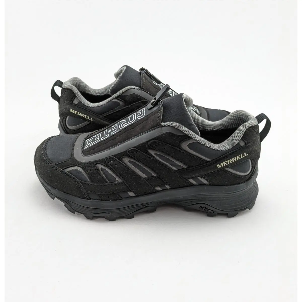 Nwob Womens Merrell Moab Speed Zip Trail Black Hiking Shoes Boots J005318 Size 7