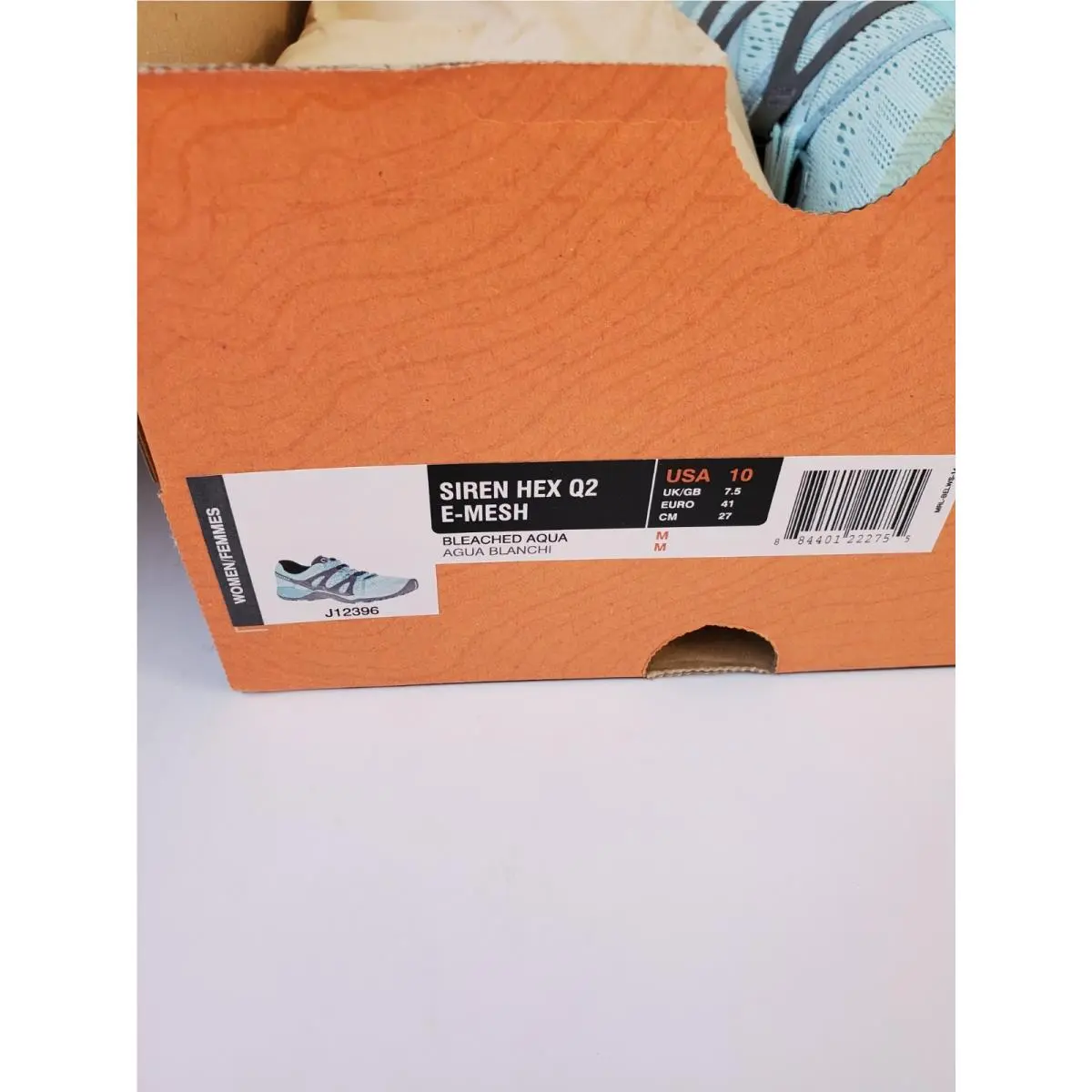 Merrell shoes - Merrell Women`s 10 Siren Hex™ Q2 E-Mesh Hiking Shoes in Bleached - J12396 - Blue (UPC: 884401222755) 5