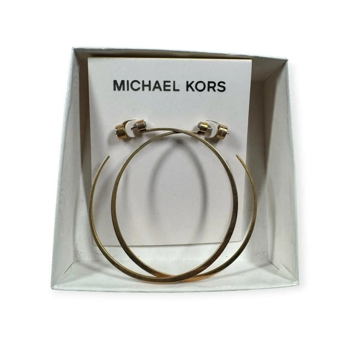 Michael Kors Jewelry Gold Hoop Earrings Gold C Hoop Earrings 41mm