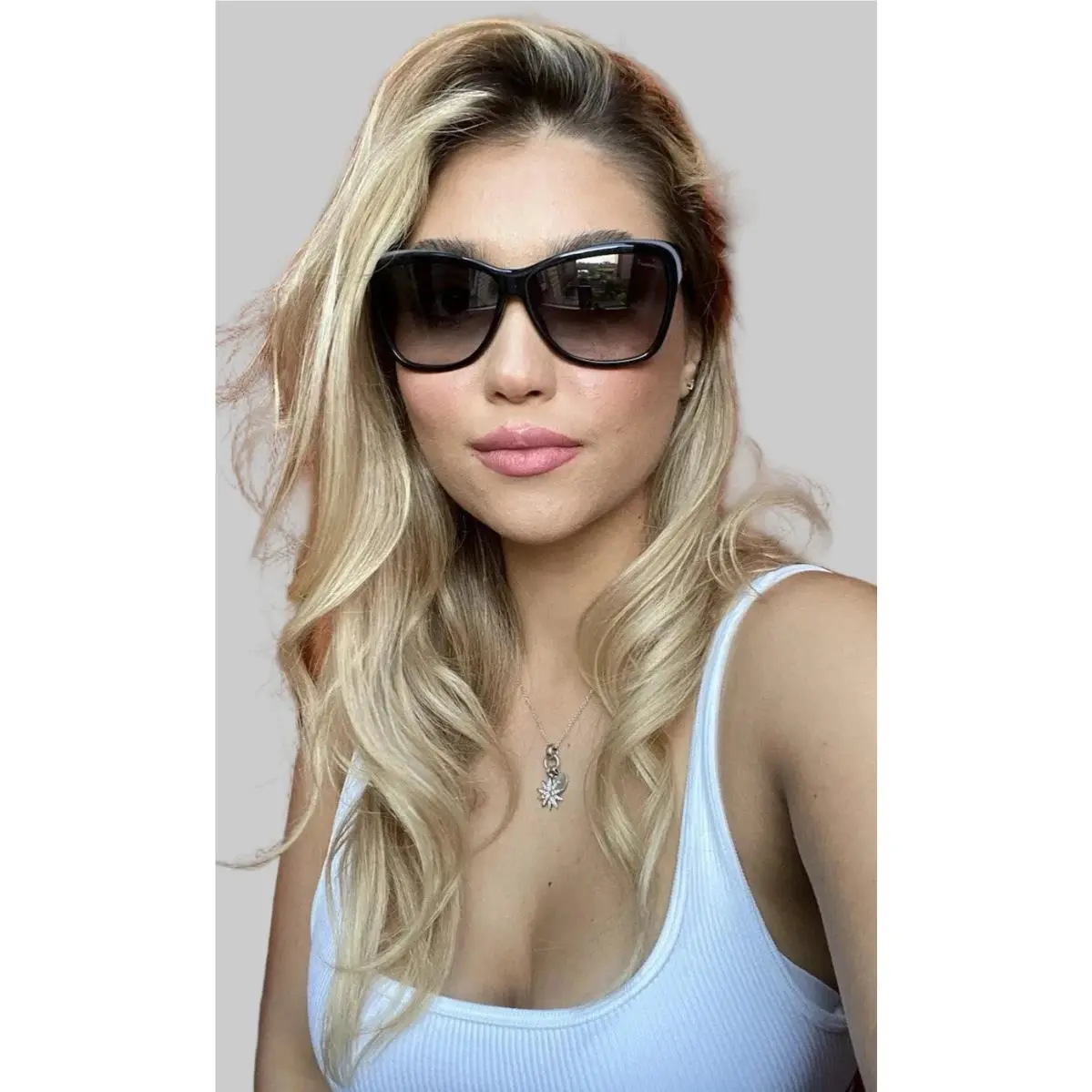 GG 3191/S E6QBD 60mm Cat Eye Black Oversized Women`s Sunglasses Italy by Gucci