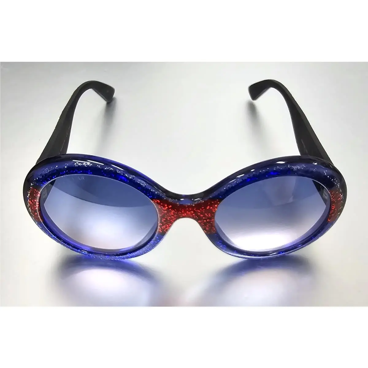 Gucci Retro Style Round Frame Glitter Sunglasses GG0101S 005